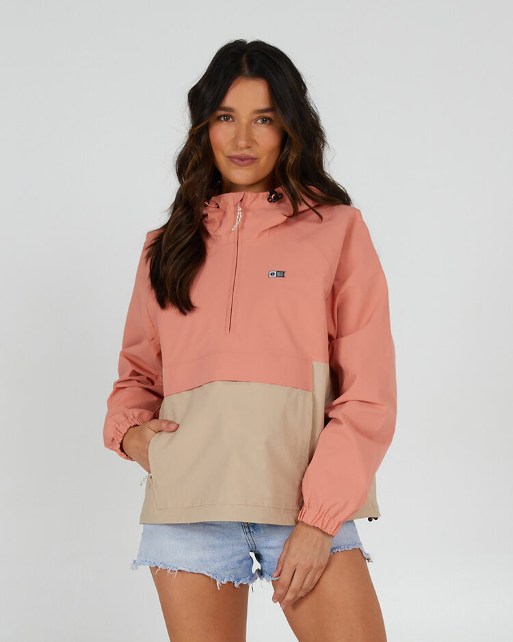 Salty Crew Salty Crew Mainsail Anorak (Womens) | Terracotta/Sand Dune