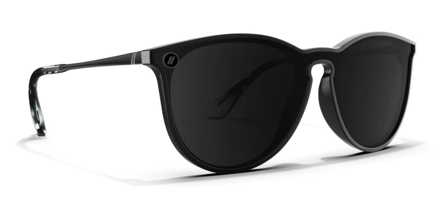 Suncloud Sandy Polarized Sunglasses - Black/Grey Frame, 100% UV Protection, Includes Pouch - View #3