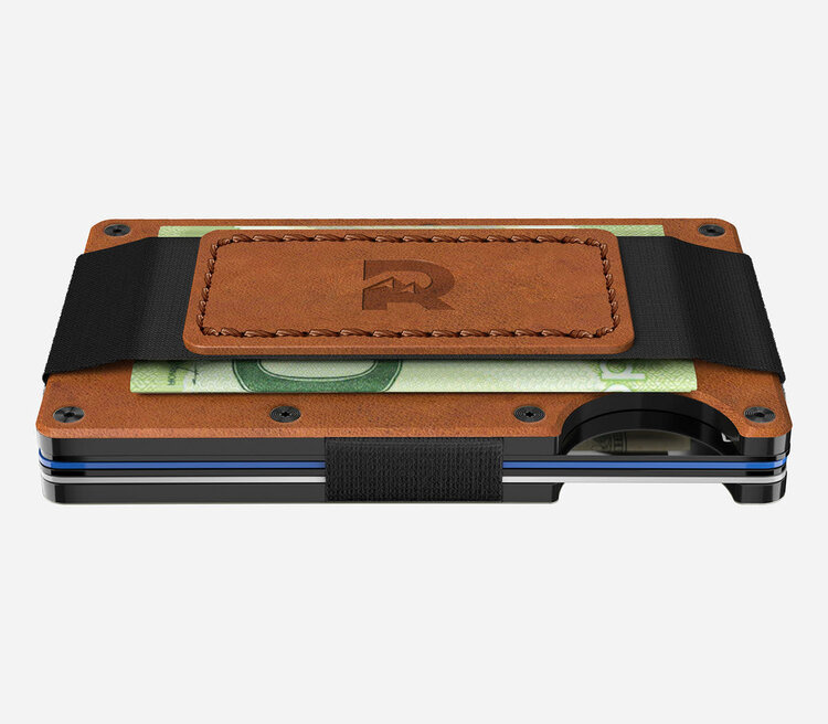 Ridge Ridge Aluminum - Cash Strap |  Tobacco Brown Leather