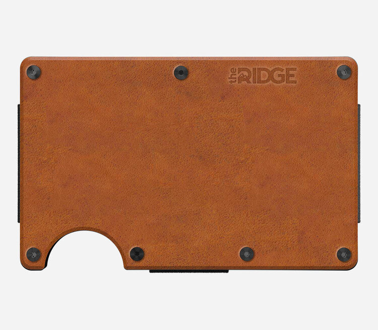 Ridge Ridge Aluminum - Cash Strap |  Tobacco Brown Leather