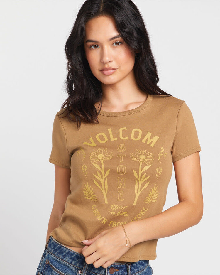 Volcom Volcom Have A Clue Tee (Womens) | Vintage Brown