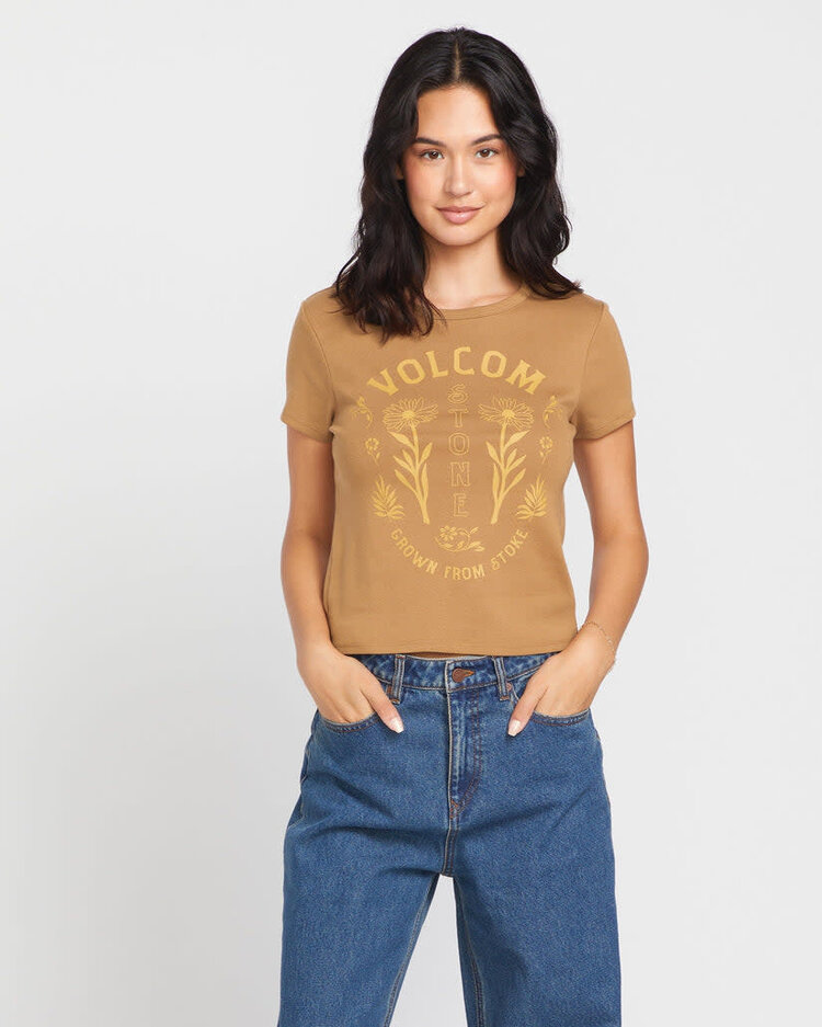 Volcom Volcom Have A Clue Tee (Womens) | Vintage Brown