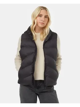 Tentree Tentree Womens Cloud Shell Puffer Vest | Meteorite Black