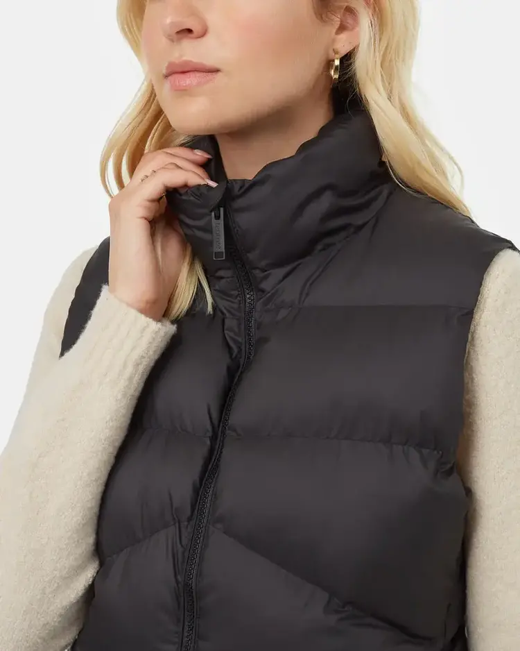 Tentree Tentree Womens Cloud Shell Puffer Vest | Meteorite Black