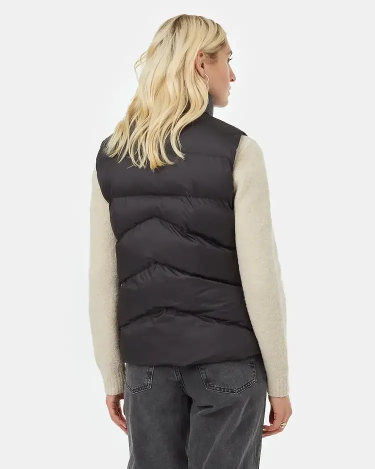 Tentree Tentree Womens Cloud Shell Puffer Vest | Meteorite Black
