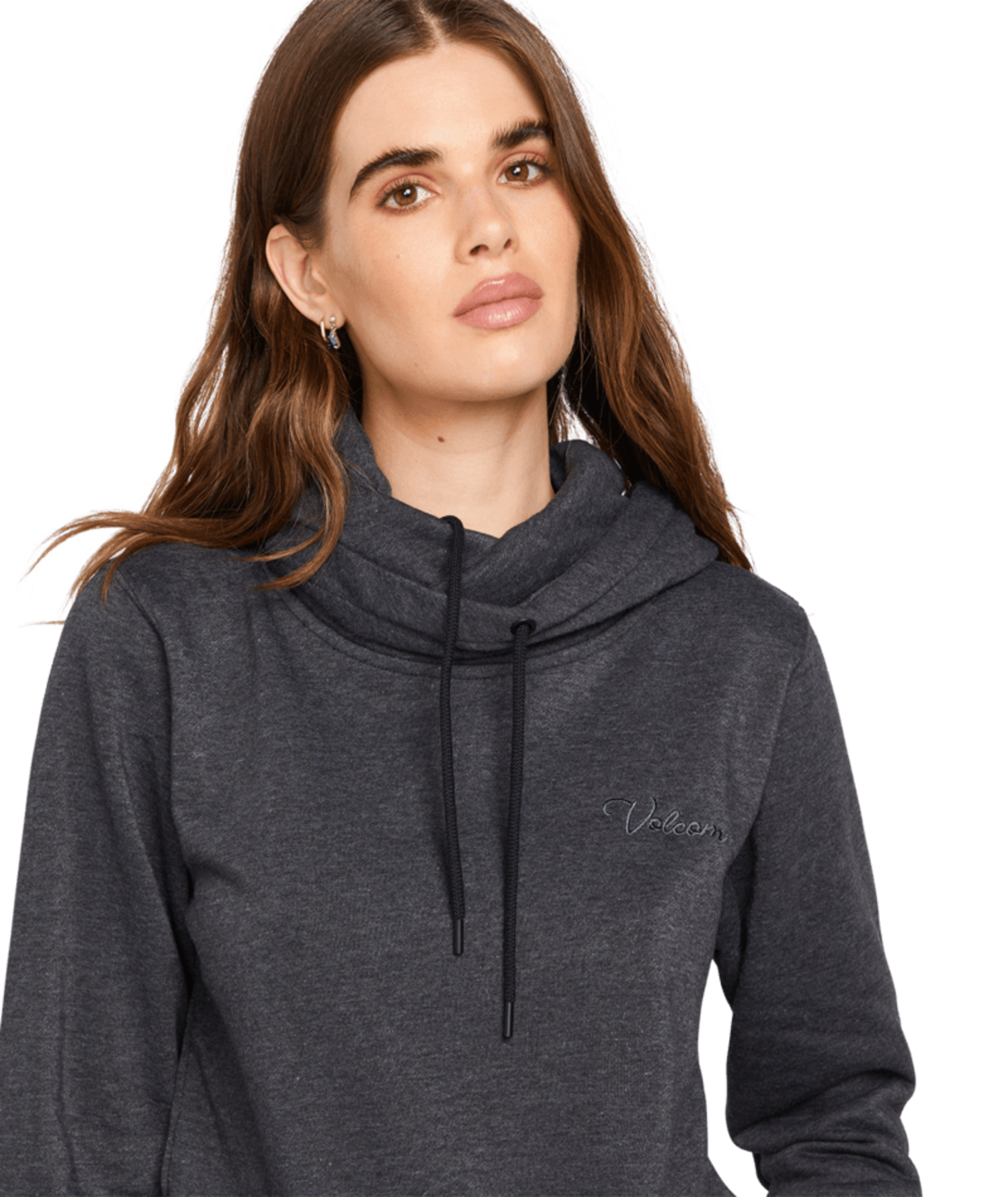 Volcom Tower P/O Fleece (Womens) | Black - The Drop Rideshop