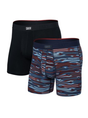 SAXX Saxx Vibe Xtra Boxer Brief Fly (2Pk) | Rough Terrain/Black