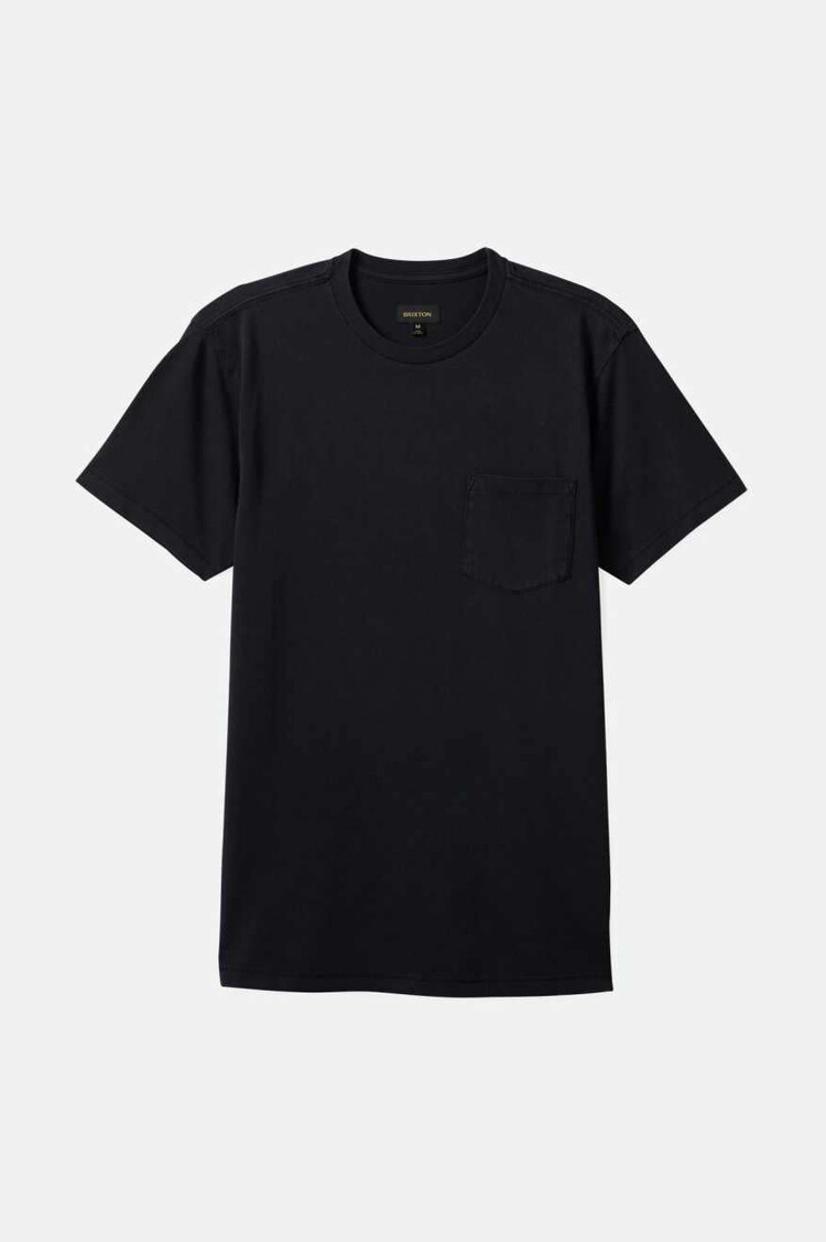 Brixton Brixton Vintage Reserve S/S Pkt Tee (Mens) | Black Sol Wash