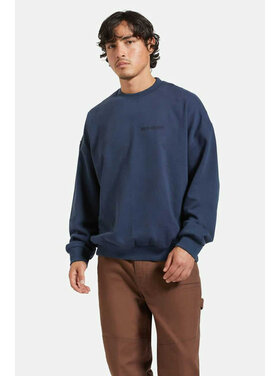 Brixton Brixton Embroidered Heavy Weight Crew (Mens) | Washed Navy