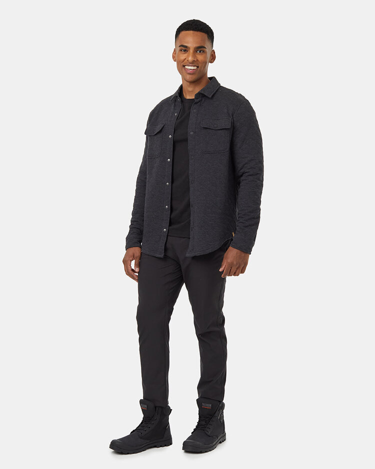 Tentree Tentree Quilted Colville Shacket (Mens) | Meteorite Black Htr