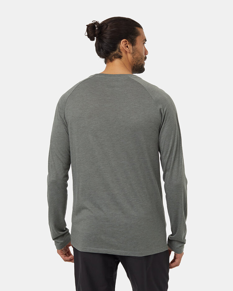 Tentree Tentree Treeblend Classic Henley L/S (Mens) | Mineral Htr/White