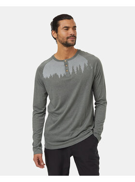 Tentree Tentree Treeblend Classic Henley L/S (Mens) | Mineral Htr/White