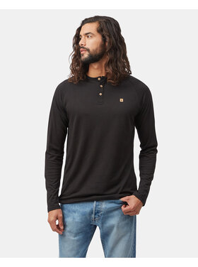 Tentree Tentree Baker Henley Ls (Mens) | Meteorite Black