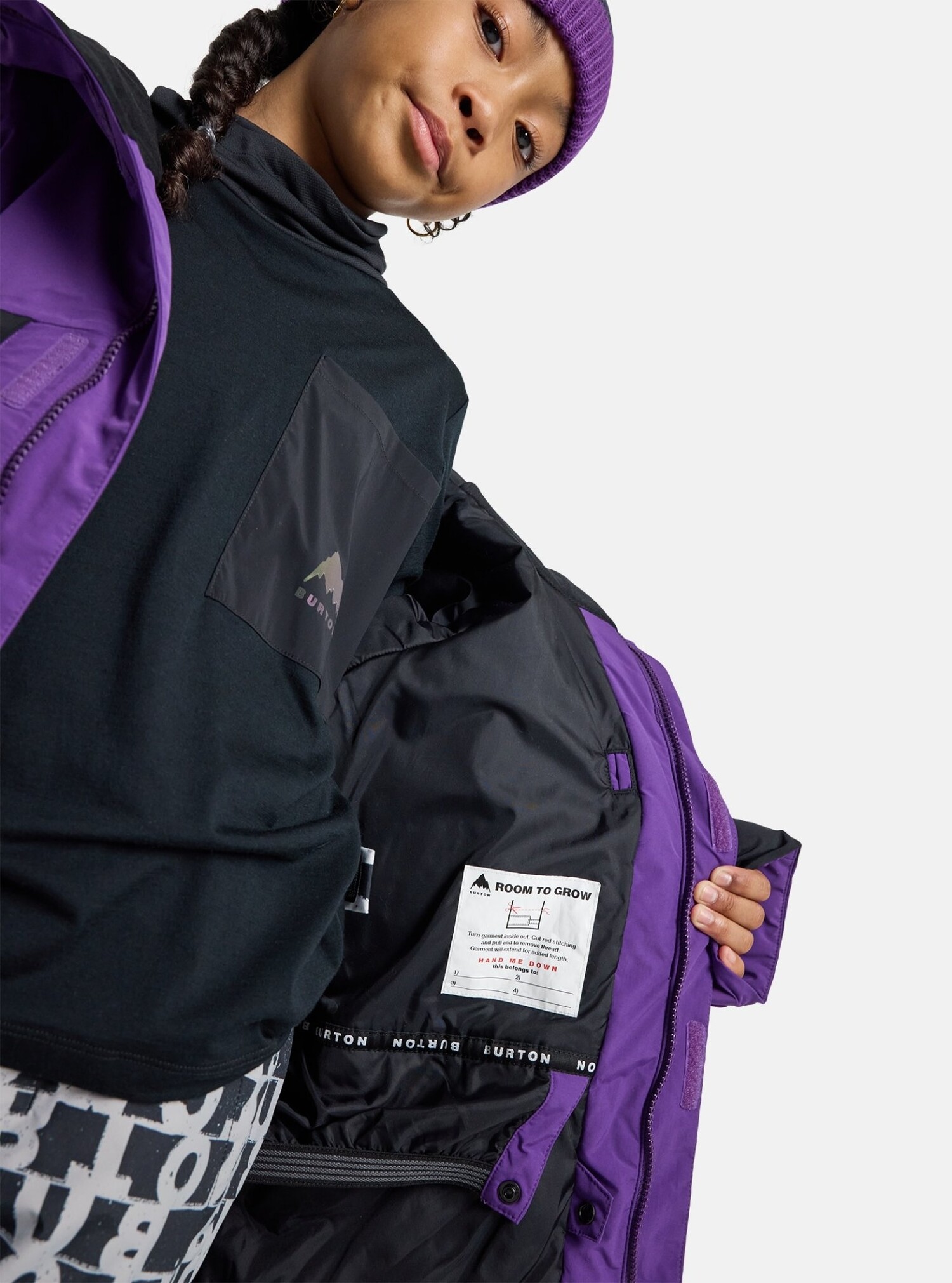 Burton Ascutney 2L Jacket (Youth) 2025 | Imperial Purple/True
