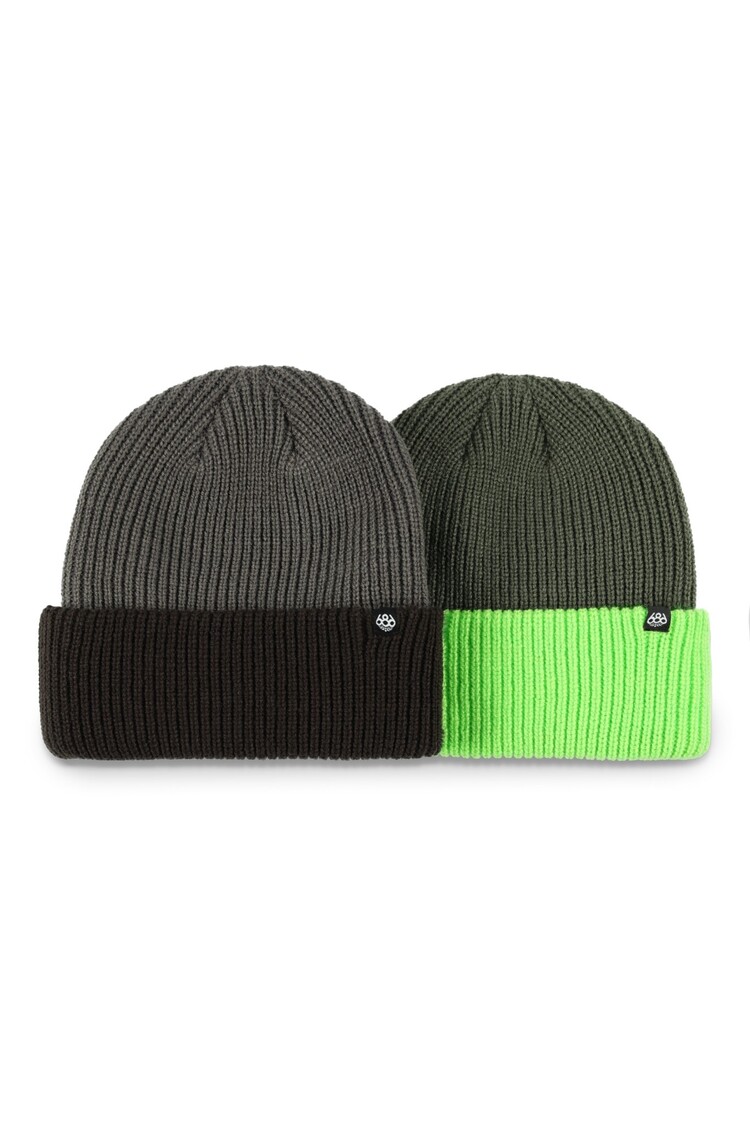 686 686 Two Tone Beanie-2Pk 2026 (Youth) | Assorted