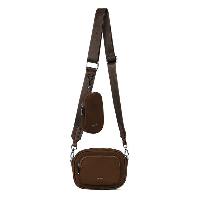 Pixie Mood Pixie Mood Daisy Crossbody | Espresso Brown Nylon