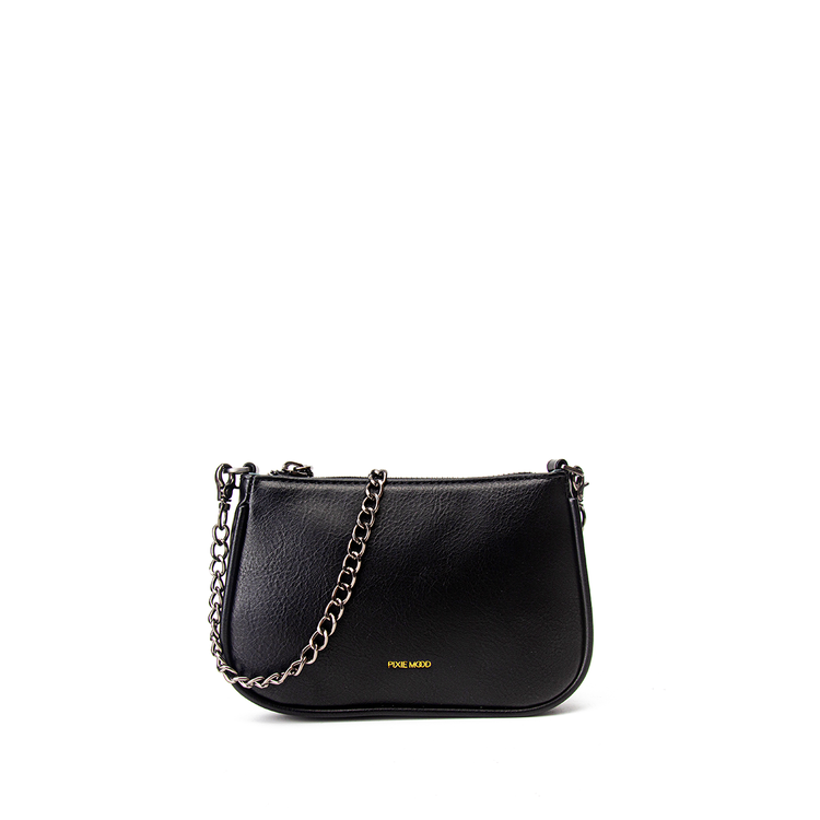 Pixie Mood Pixie Mood Francine Chain Crossbody | Black (Recycled)