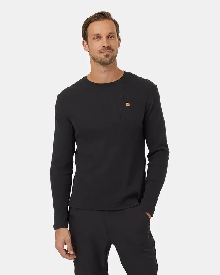 Tentree Tentree Freemont Henley (Mens) | Meteorite Black