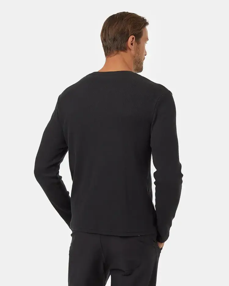 Tentree Tentree Freemont Henley (Mens) | Meteorite Black