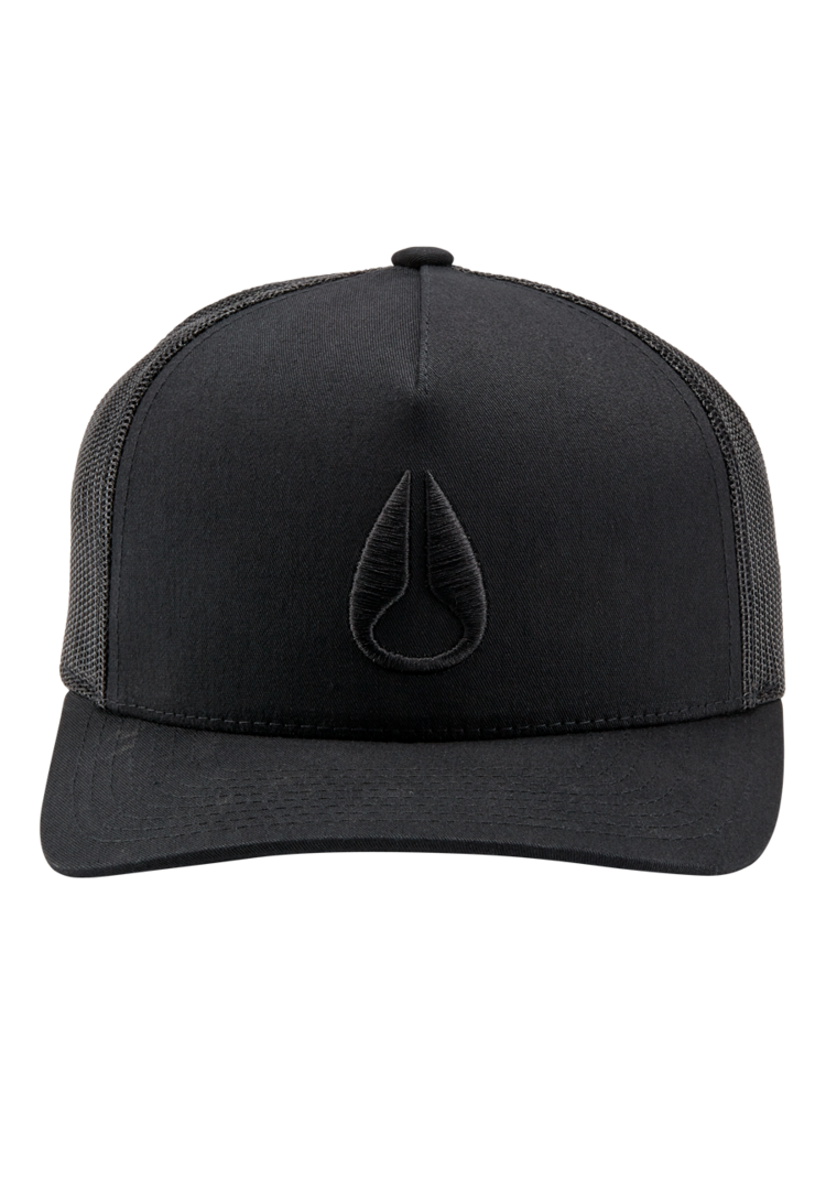 Nixon Nixon Iconed Trucker Hat | Black/Black