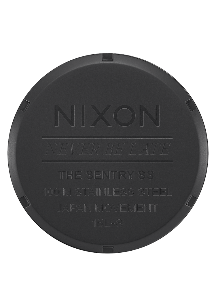 Nixon Nixon Sentry Stainless Steel | Matte Black/Gold