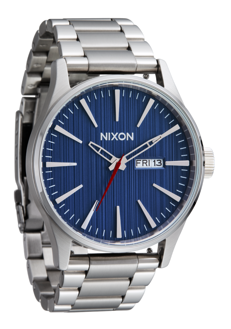 Nixon Nixon Sentry Stainless Steel | Silver/Indigo