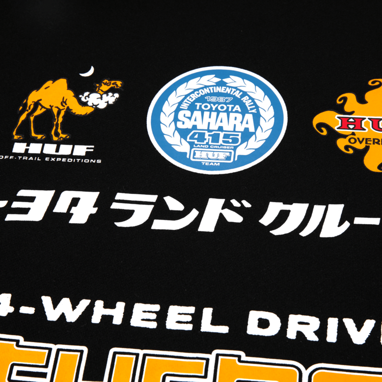 Huf Huf X Land Cruiser Sahara Rally P/O Hoodie (Mens) | Black