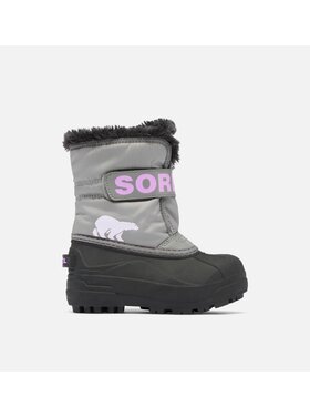 Sorel Sorel Snow Commander Boot 2025 (Toddler) | Chrome Grey/Euphoric Lilac