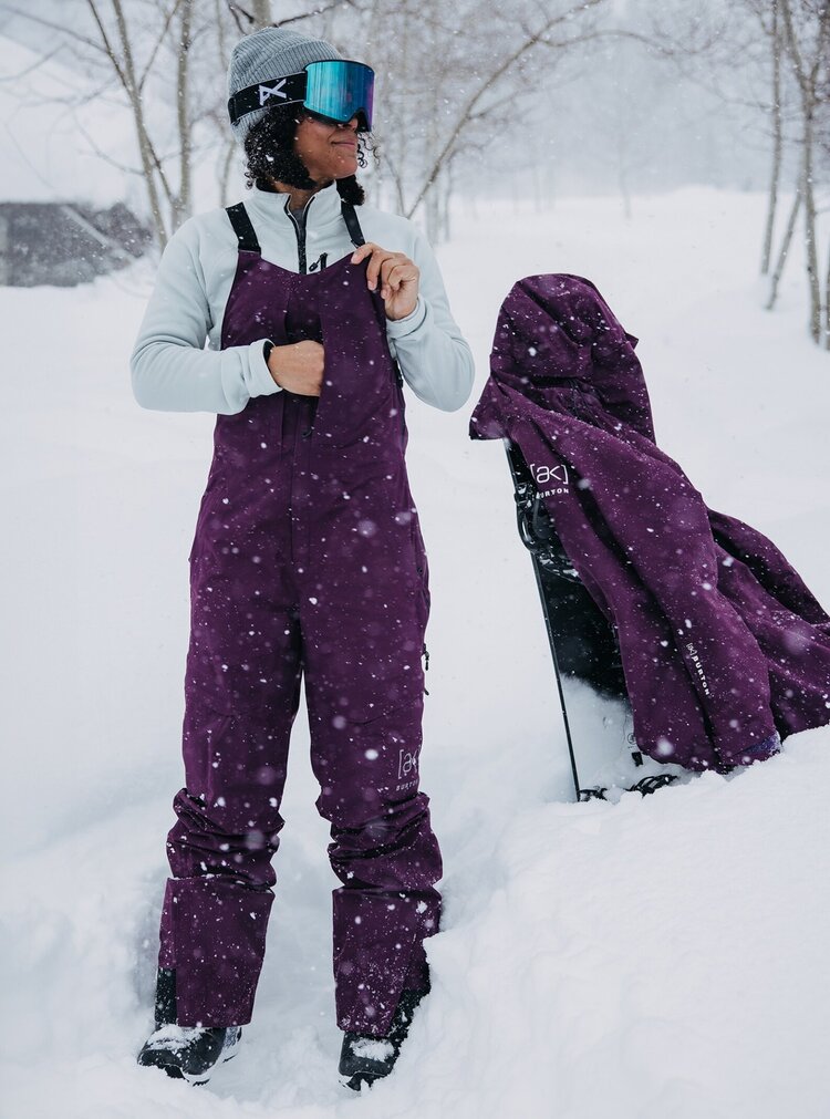 Burton Burton [Ak] Kimmy Gore-Tex 2L Bib Pants 2025 (Womens) | Purple Root