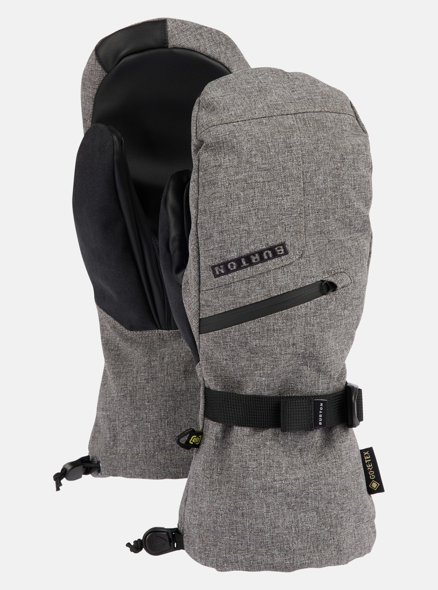 Burton Gore Tex Mens Mittens Gray Heather L