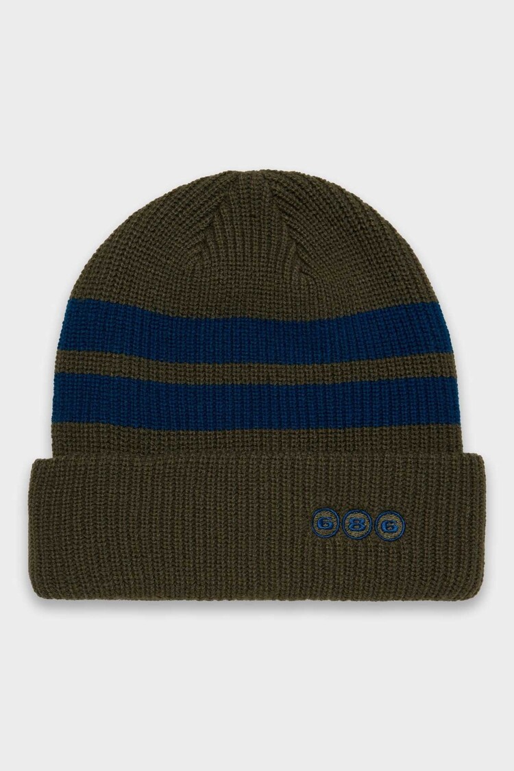 686 686 Sport Stripe Beanie 2025 (Mens) | Sage