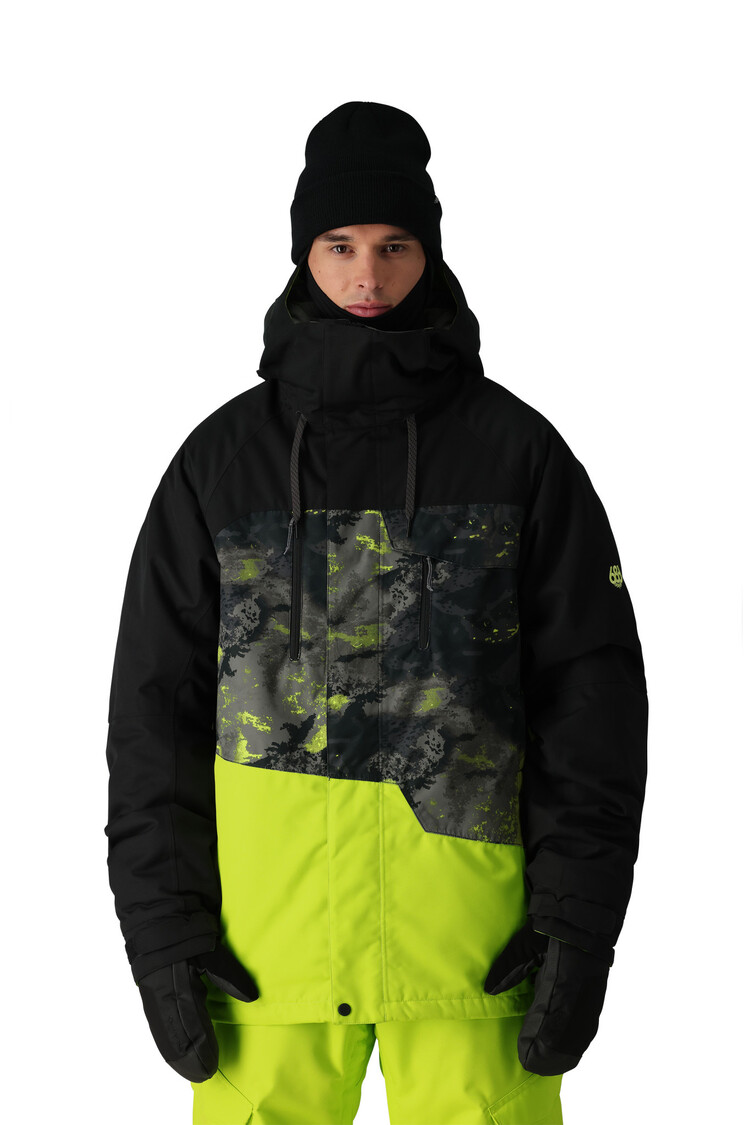 686 686 Geo Jacket 2025 (Mens) | Black Colorblock