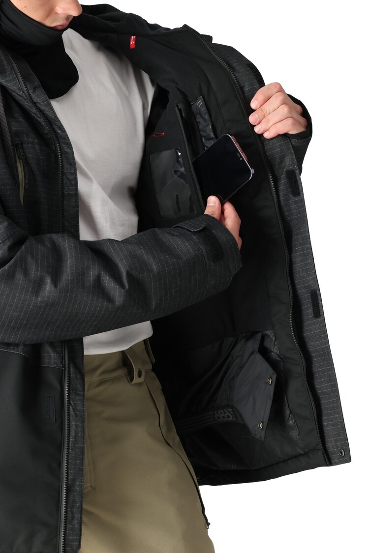 686 686 Geo Jacket 2025 (Mens) | Black Ripstop Colorblock