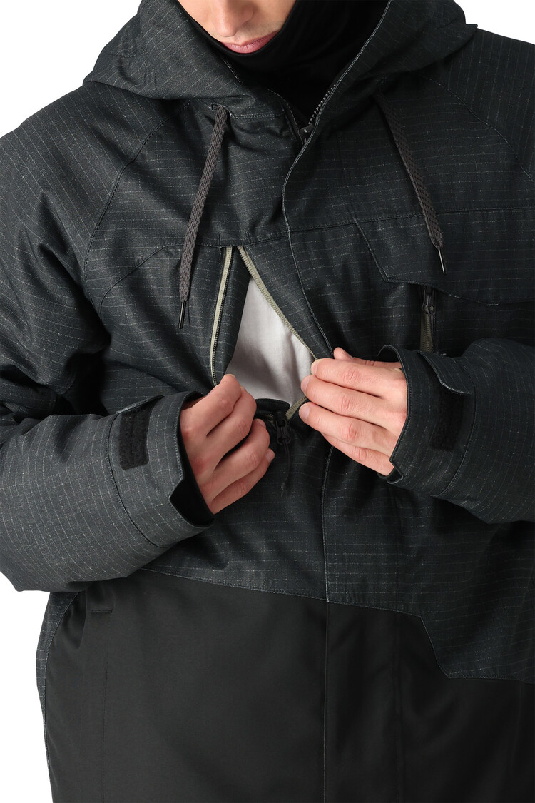 686 686 Geo Jacket 2025 (Mens) | Black Ripstop Colorblock