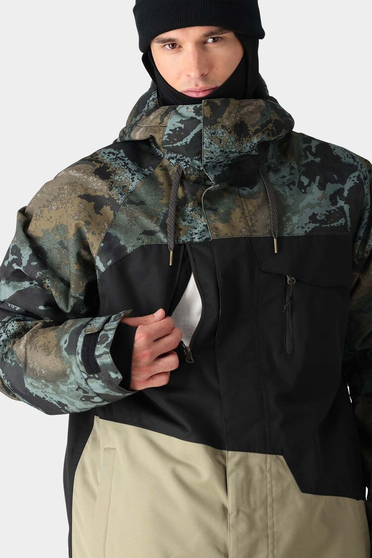686 686 Geo Jacket 2025 (Mens) | Cypress Green Hemisphr Clrblk