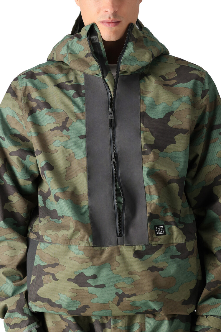 686 686 Ghost 2.5L Anorak 2025 (Mens) | Fatigue Camo Colorblock