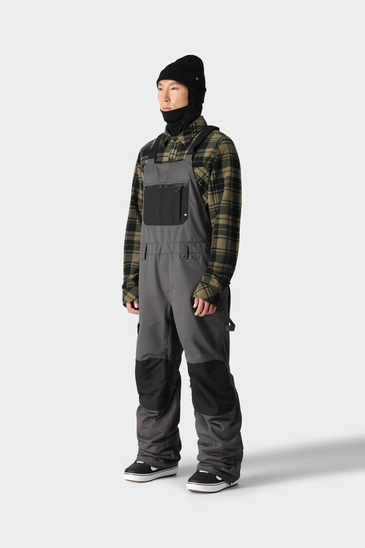 686 686 Hot Lap Bib 2026 (Mens) | Charcoal Colorblock