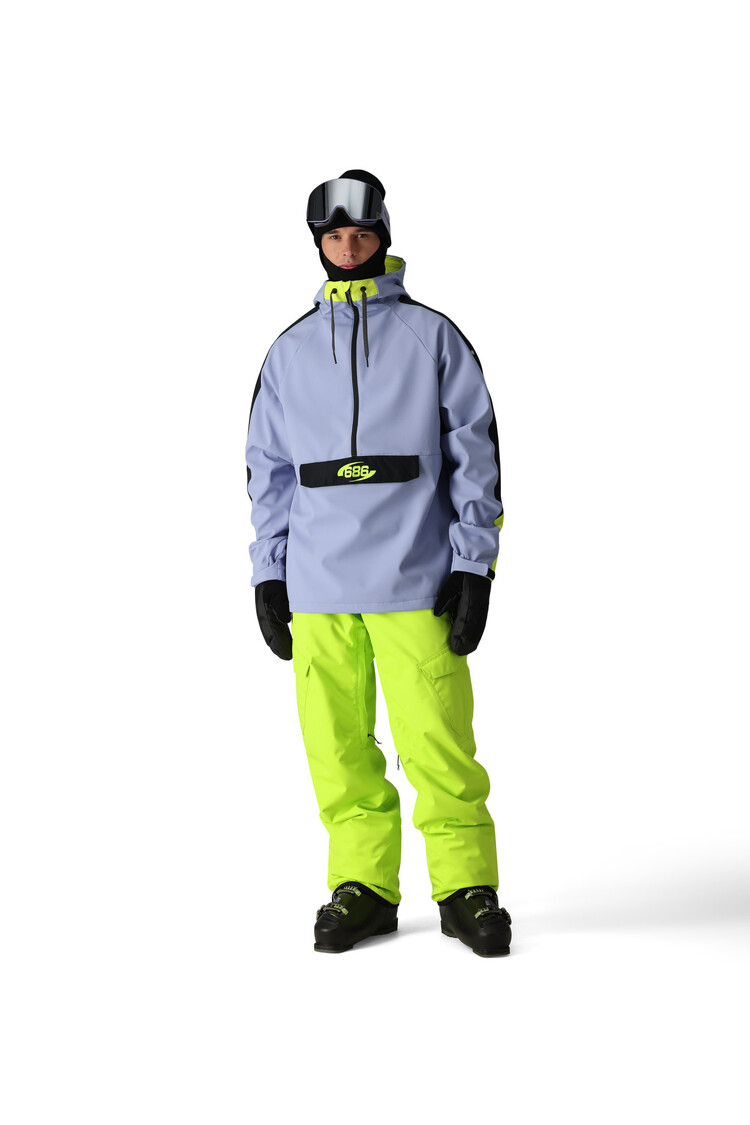 686 686 Waterproof Anorak 2025 (Mens) | Purple Impression Colorblock