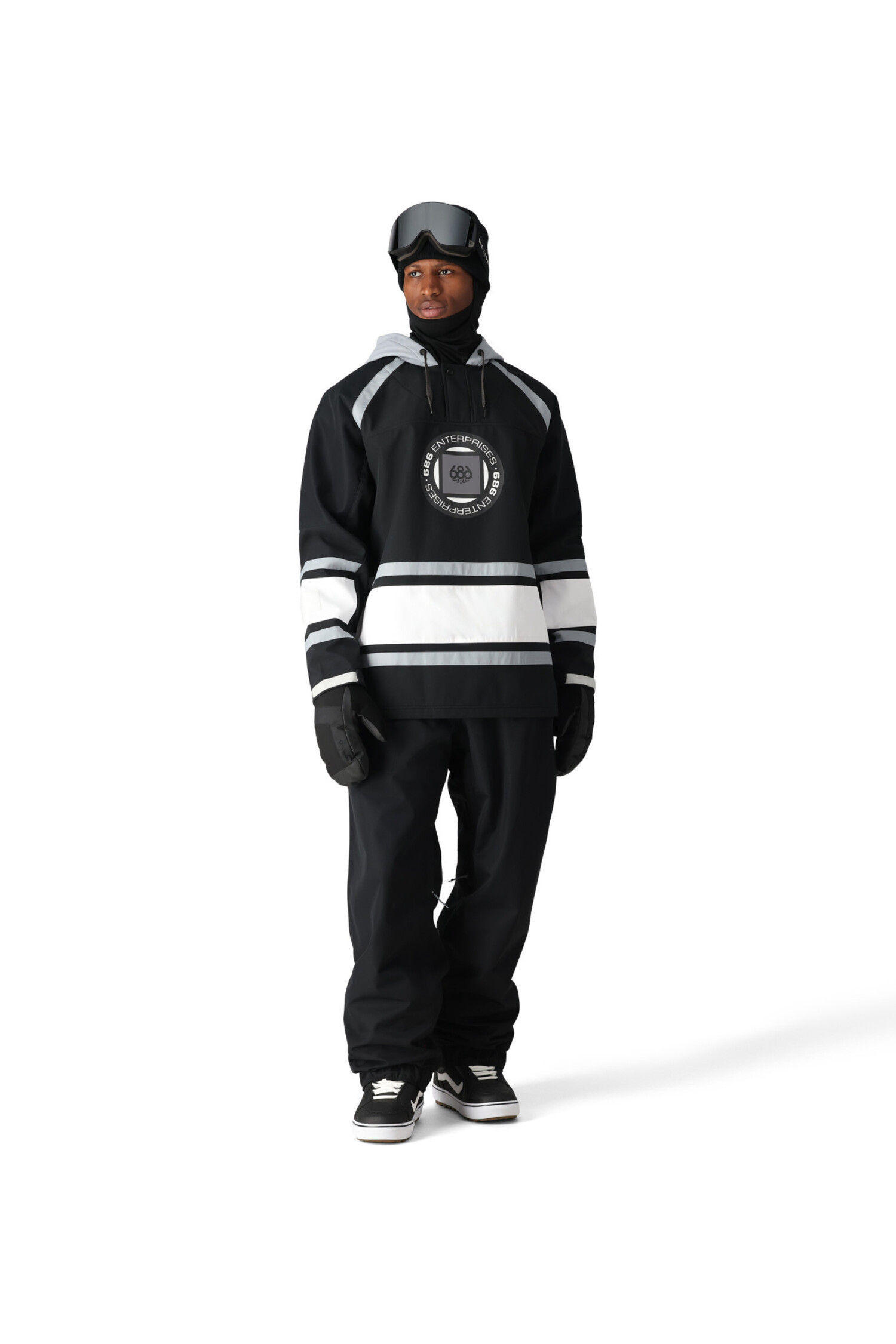 686 Waterproof Slapshot Hoody 2025 (Mens) | Black Colorblock - The
