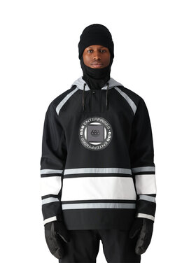 686 686 Waterproof Slapshot Hoody 2026 (Mens) | Black Colorblock