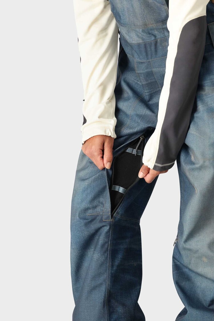 686 686 Black Magic 20K Bib 2025 (Womens) | Dec Denim Indigo