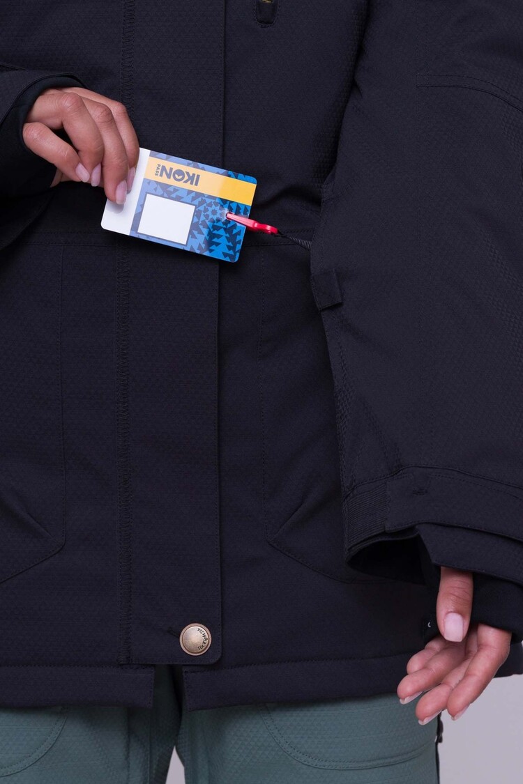 686 686 Spirit Jacket 2026 (Womens) | Black Geo Jacquard