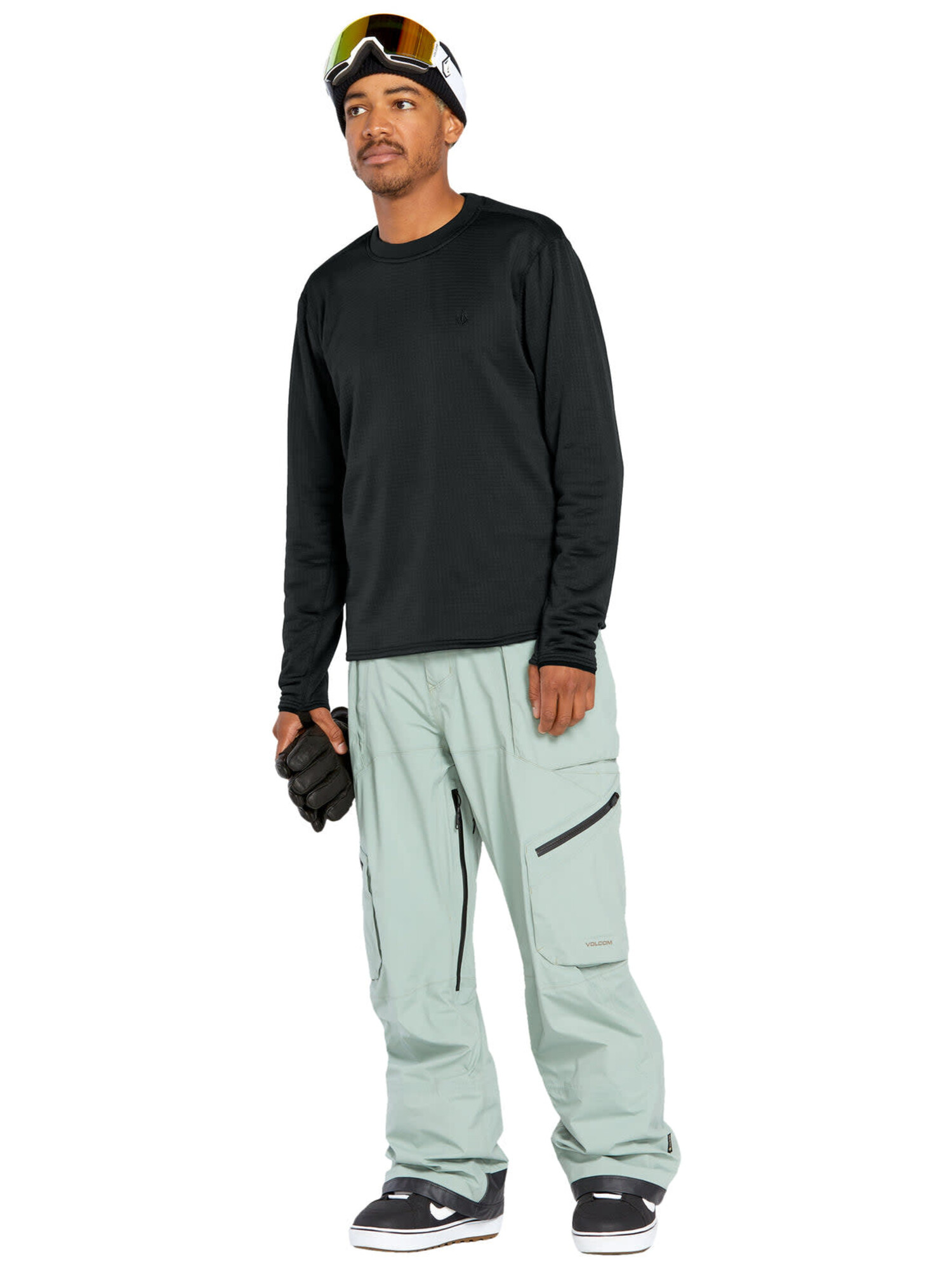 Volcom Gridlock Crew 2025 (Mens) | Black - The Drop Rideshop