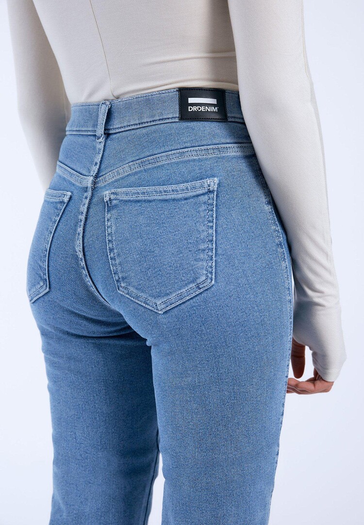 Dr Denim Dr. Denim Lexy Straight Denim (Womens) | Cape Mid Plain