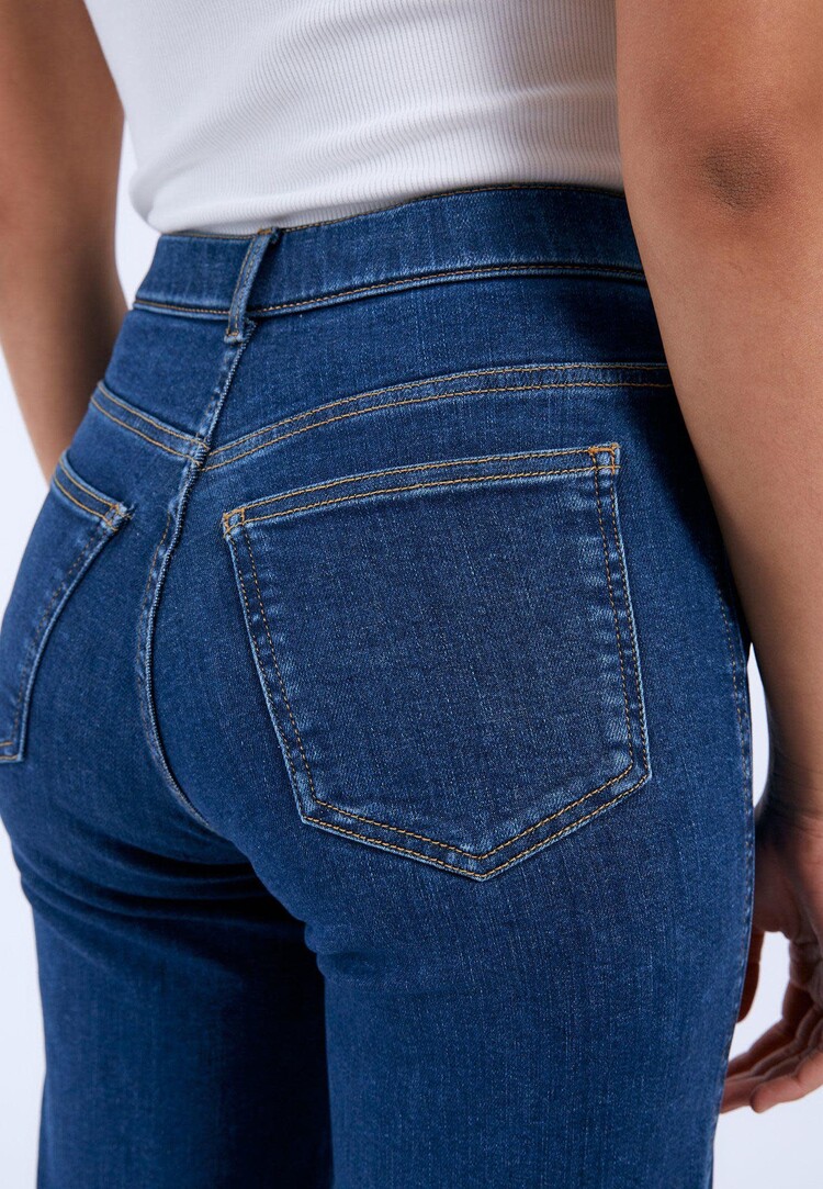 Dr Denim Dr. Denim Moxy Straight Denim (Womens) | Vale Dark Plain