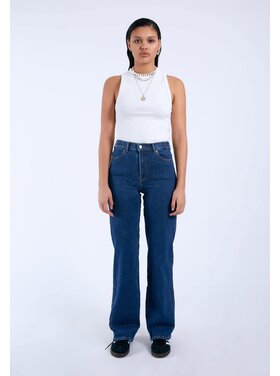 Dr Denim Dr. Denim Moxy Straight Denim (Womens) | Vale Dark Plain