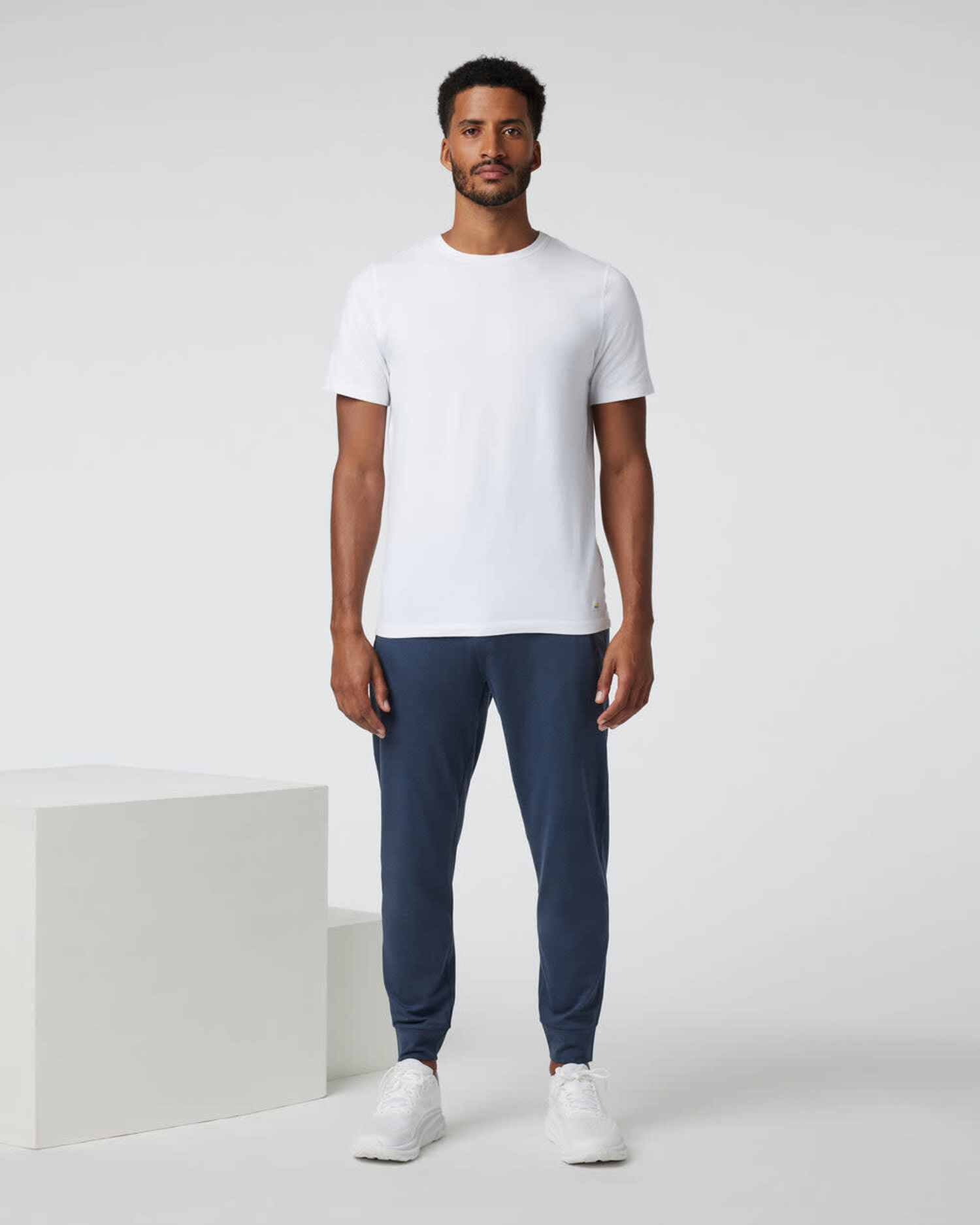 Vuori Ponto Performance Jogger Mens Azure Heather S3 Boardshop