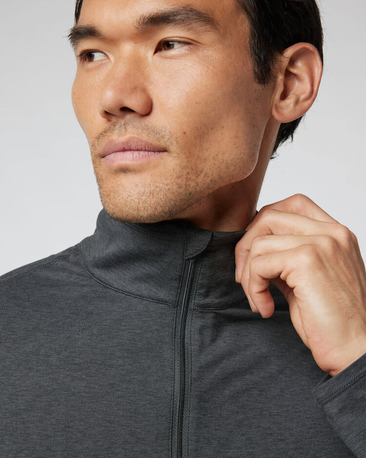 Vuori Vuori Ease Performance 1/2 Zip 2.0 (Mens) | Charcoal Heather
