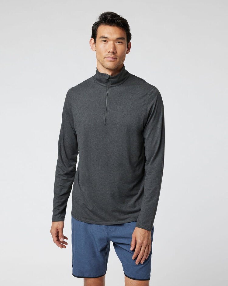 Vuori Vuori Ease Performance 1/2 Zip 2.0 (Mens) | Charcoal Heather