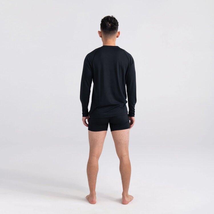SAXX Saxx Roast Master Mid-Weight Long Sleeve Crew | Black